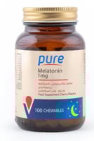 بيور ميلاتونين 1 مجم 100 قرص للمضغ