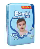 بامبي مقاس (4) 80 حفاضة