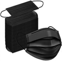 كمامات طبية سوداء 50ق