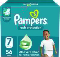 بامبرز حفاضات للاطفال بشريط لاصق للحماية من الطفح...
