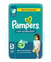 بامبرز حفاضات للاطفال بشريط لاصق للحماية من الطفح...