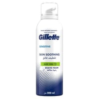 جيليت رغوة حلاقة مهدئة للبشرة الحساسة بالصبار 200م...