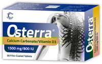 اوستيرا 1500جم كالسيوم و فيتامين دي3 30قرص