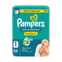 بامبرز حفاضات للاطفال بشريط لاصق للحماية من الطفح...