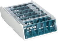 انابوكس حافظة حبوب 7 ايام تركواز