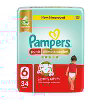 بامبرز كلوت مقاس (6) عناية مميزة عبوة ميجا 34 قطعة