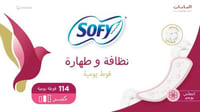 سوفي كلين اند بيور فوط صحية يومية كبيرة معطرة 114...