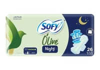 سوفي فوط ماكسي ليلية بزيت الزيتون 26 قطعة