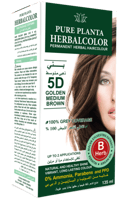 هيربال كولور صبغة 5 دي بني ذهبي متوسط