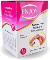 انجوي مناديل مزيلة لطلاء الاظافر 25 حبة