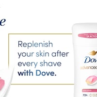 دوف مزيل عرق ستيك ادفانس بتلات الورد 74 جرام