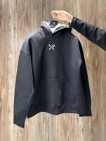Black Oversized Hoodie | دبل كاب