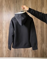 Black Oversized Hoodie | دبل كاب
