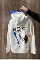 [طلب مسبق] White Oversized Hoodie | دبل كاب