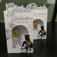 بوكس مسك تخرج رمادي أبيض