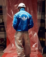 Adidas bape blue hoodi