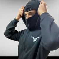 هودي جاكيت بقناع للوجه (أسود) - Jacket Hoodie with...