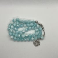 سبحة بكلايت باللون التركوازي الفاتح