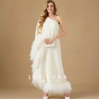 فستان سهره أوريليا الابيض