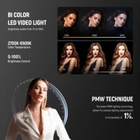 Neewer MS60B Bi-Color LED Monolight (Silver)