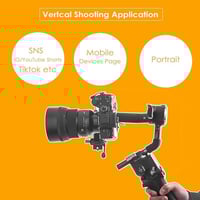 RS3 Vertical Camera Mount,Robust Portrait Mounting...