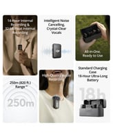 DJI Mic 2 Wireless Microphone Kit - (2 TX + 1 RX +...