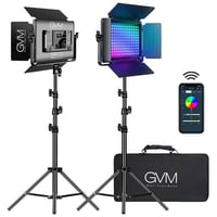 GVM 680RS RGB LED Light Panel 2-Light Kit