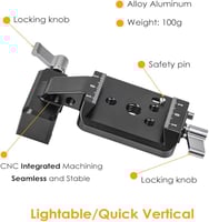 RS3 Vertical Camera Mount,Robust Portrait Mounting...
