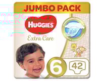 هجيز حفاضات اطفال عناية فائقة مقاس 6 42 حبة