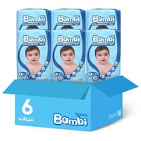 بامبي حفايض اطفال 4 13 حبة *6حبة | بوكس التوفير