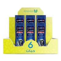كلير شامبو للرجل بالفحم النشط والمنتول 350 مل *6حب...