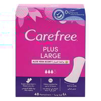 كير فري فوط صحية بلس لارج بالصبار 48 حبة