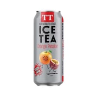 تي تي شاي مثلج باشن فروت وبرتقال مع عصير الفواكه ب...