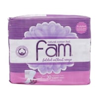 فام فوط صحية سوبر كبير بدون اجنحة 30 حبة