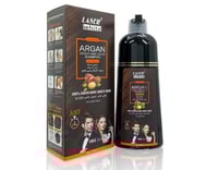 ليزر وايت شامبو وصبغة بالارغان بني غامق 420 مل