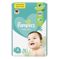 بامبرز حفاضات اطفال العبوة الضخمة مقاس 4 76 حبة