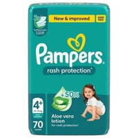 بامبرز حفاضات اطفال ميجا مقاس 4+ 70 حبة