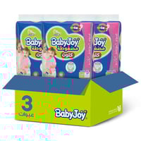كرتون بيبي جوي حفاضات اطفال كلوت مقاس 5 56 حبة*3 ع...