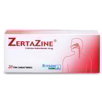 زيرتازين 10 مج حبوب 20 ق