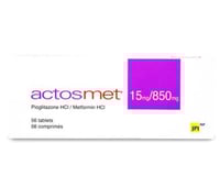 آكتوس مت 850/15، يقلل مستوى السكر في الدم - 56 قرص