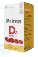 جي بي بريما فيتامين د 3 5000 وحدة دولية كبسول 60 ق...