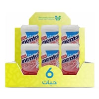 منتوس لبان وايت فراولة 72 حبة *6حبة | بوكس التوفير