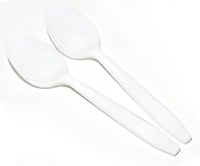 ملاعق طعام VIP ابيض - اتوماتيك PP شد 25*20
