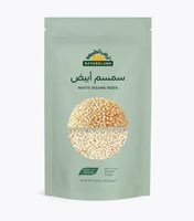 سمسم أبيض 500 جم - أرض الطبيعة
