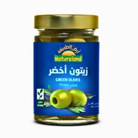 زيتون أخضر مخلي عضوي 280 جرام - أرض الطبيعة