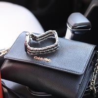 سوار ساعة ابل ستيل فضي و أسود مقاس 42/44 من نيتزي