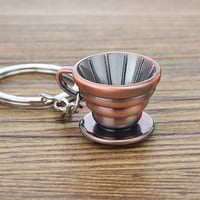 ميدالية مفاتيح قمع ترشيح باللون النحاسي من باريستا...