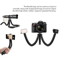 ستاند ثلاثي للجوال والكاميرا باللون الأسود من نيتز...