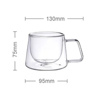 كوب زجاج دبل بسعة 200 مل من باريستار