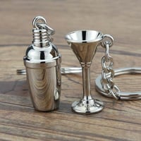 ميدالية مفاتيح شيكر باللون الفضي من باريستار